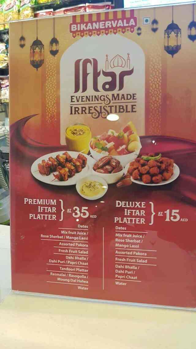 Menu at Bikanervala Al Barsha Indian Restaurant Dubai, Dubai, Mall of