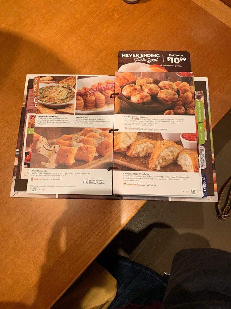 Menu at Olive Garden Italian Restaurant, Grandville