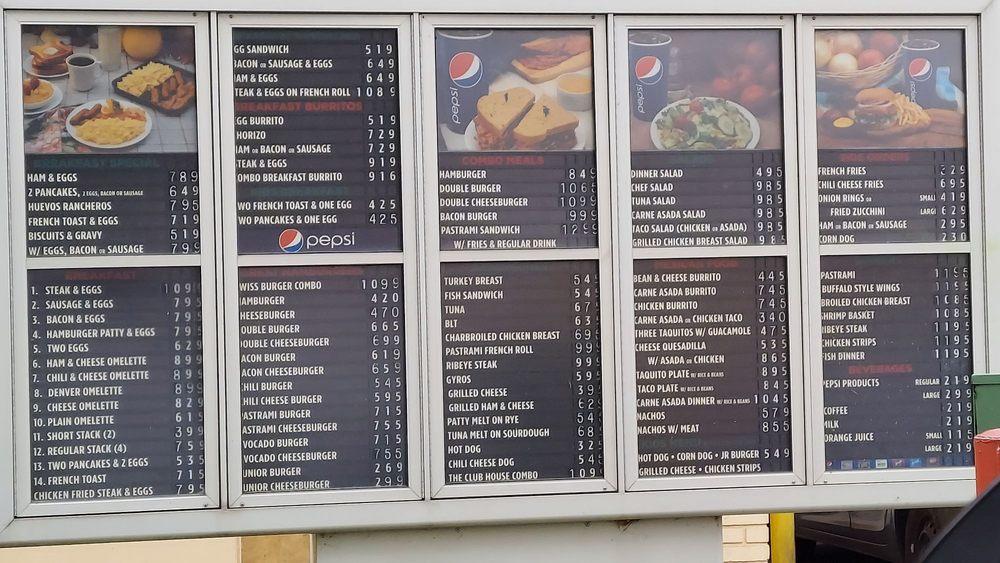 Carta del restaurante Burgers, San Bernardino, 256 E 40th St