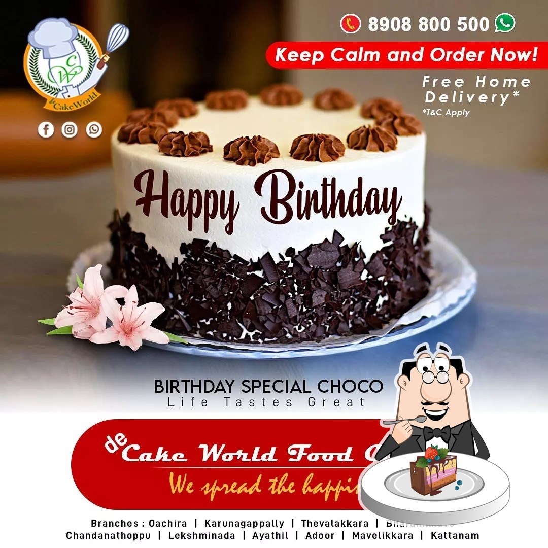 r06e De Cake World chocolate cake
