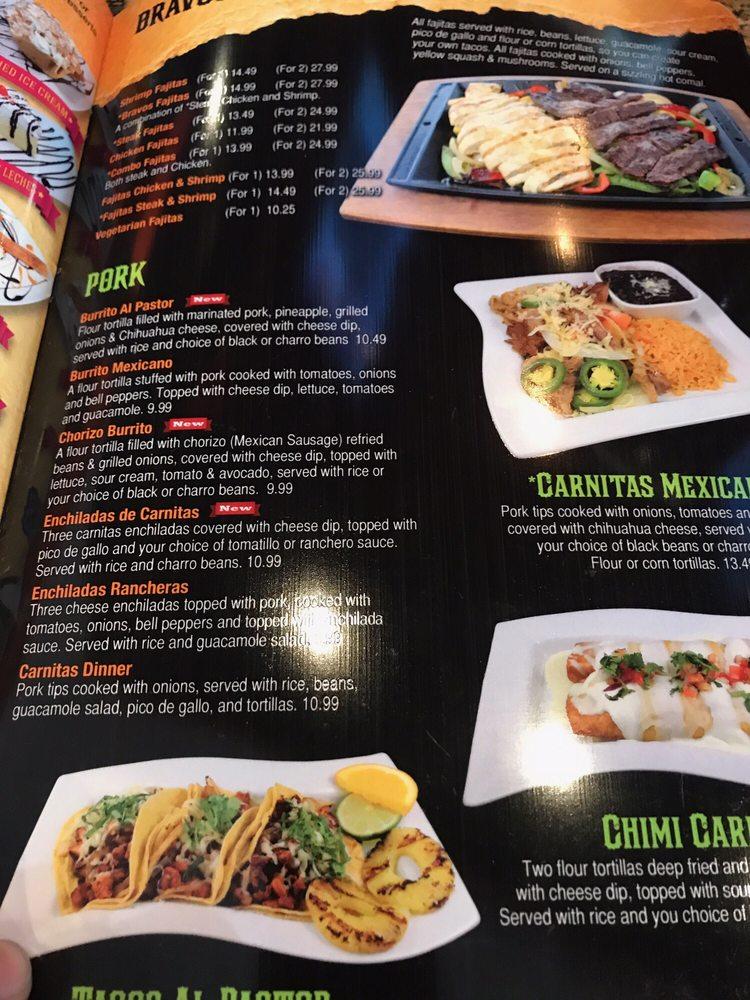 Menu at Bravos Cantina And Grill restaurant, Sugar Hill