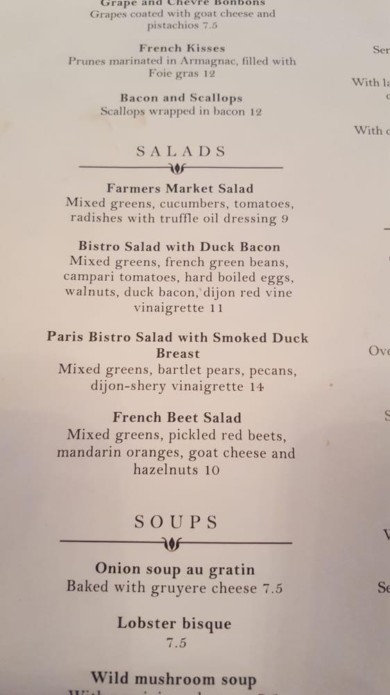 Menu at La Crepe Bistro restaurant, Homer Glen