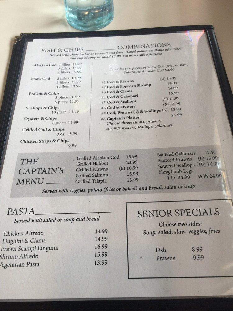 Menu at Pelicans Roost Chowder House restaurant, Chico