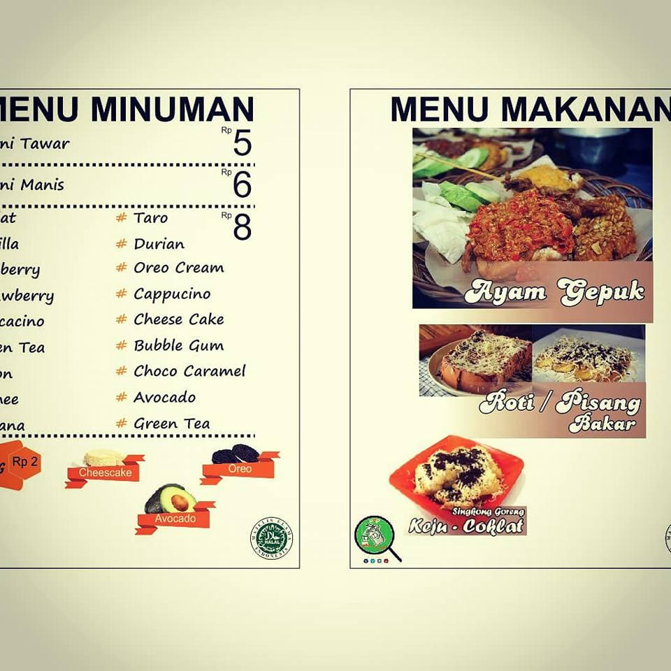 Menu at Pop Milk & Food cafeteria, Surakarta, Jl. Lempuyang No. 1 ...