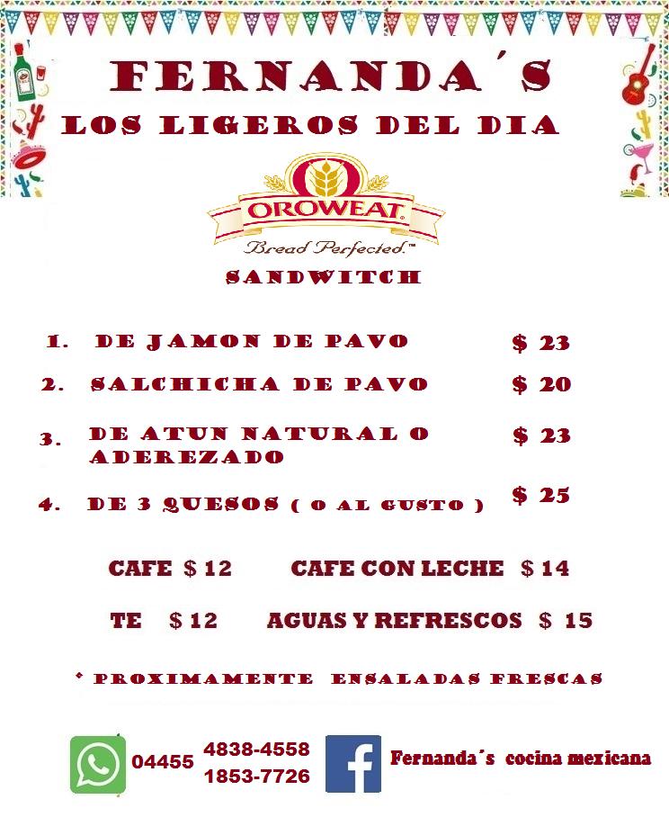 Menu At Fernanda s Cocina Mexicana Restaurant Mexico City menu-at-fernanda-s-cocina-mexicana-restaurant-mexico-city