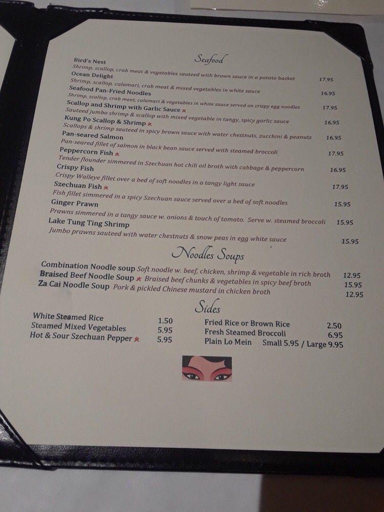 Menu at Shen's Szechuan & Sushi restaurant, Dayton