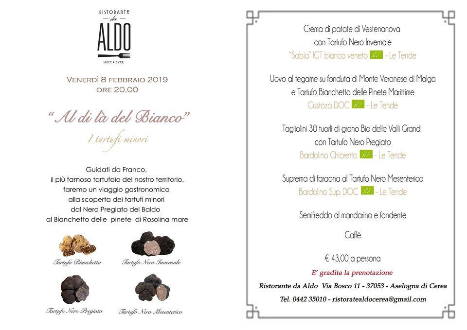 Menu di Ristorante Da Aldo 