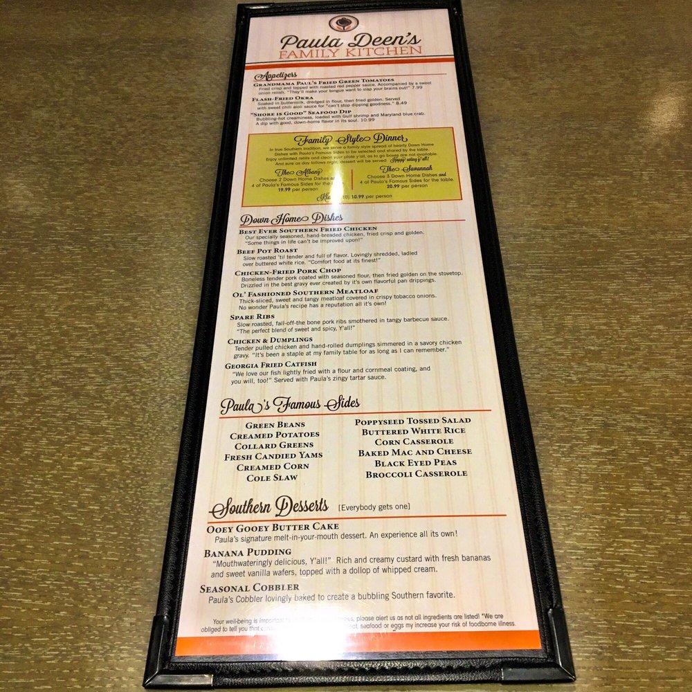 Menu at Paula Deen’s Family Kitchen desserts, Foley