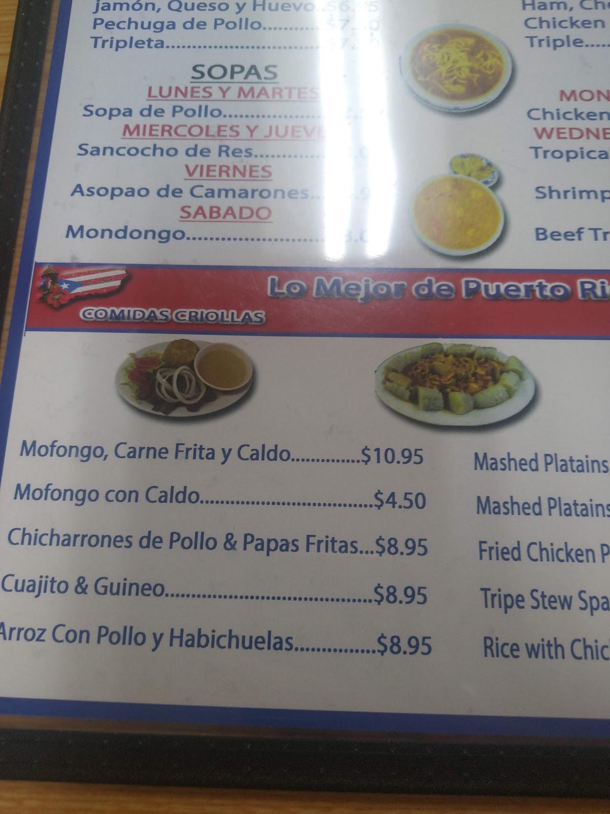 Menu at Kissimmee Bakery, Kissimmee