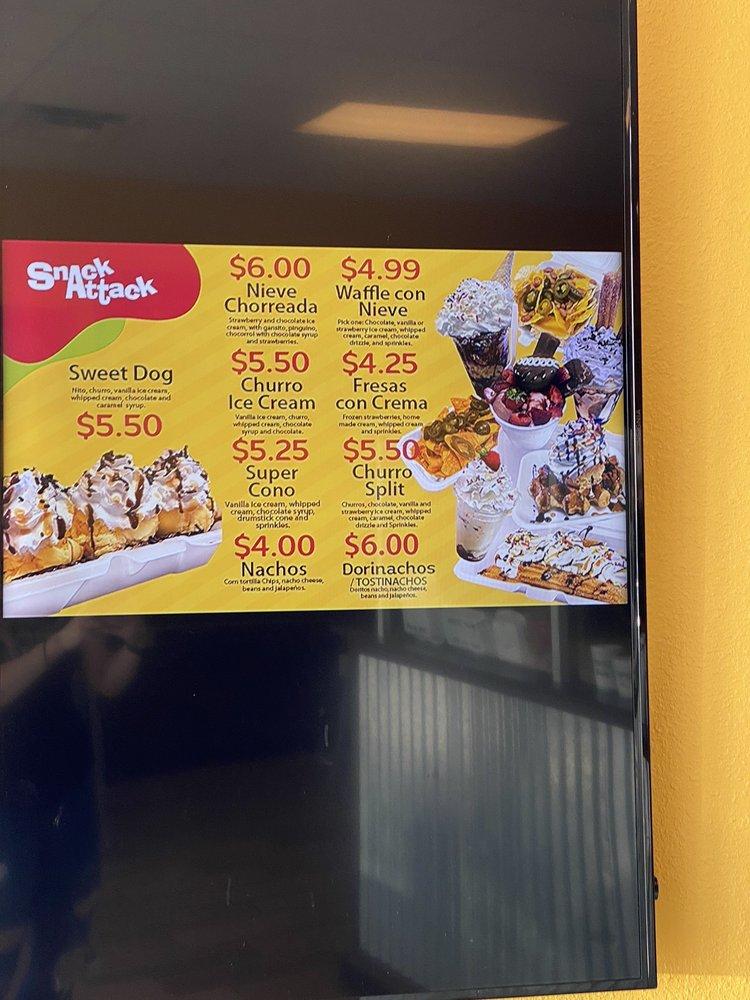 Snack deals attack menu