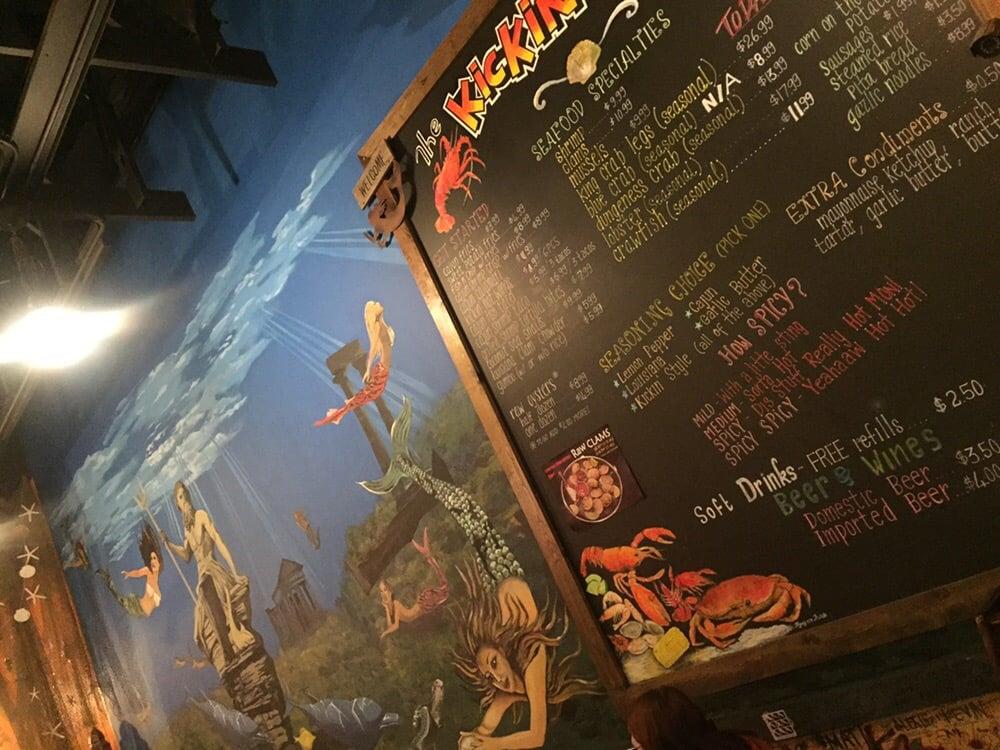 Menu at The Kickin' Crab restaurant, Westminster, 6777 Westminster Blvd. A4