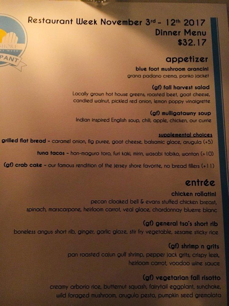 Menu at Blend on Main restaurant, Manasquan