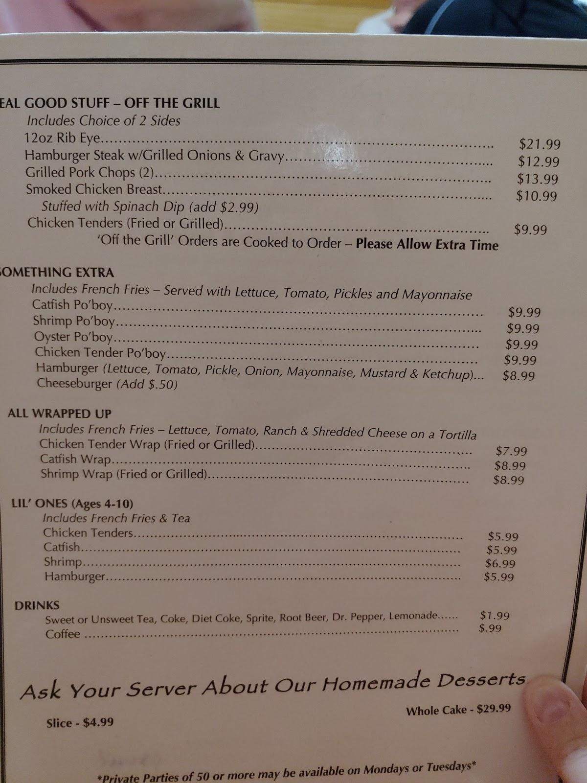 Menu at Loaves & Fishes Family Restaurant, Tanner Williams