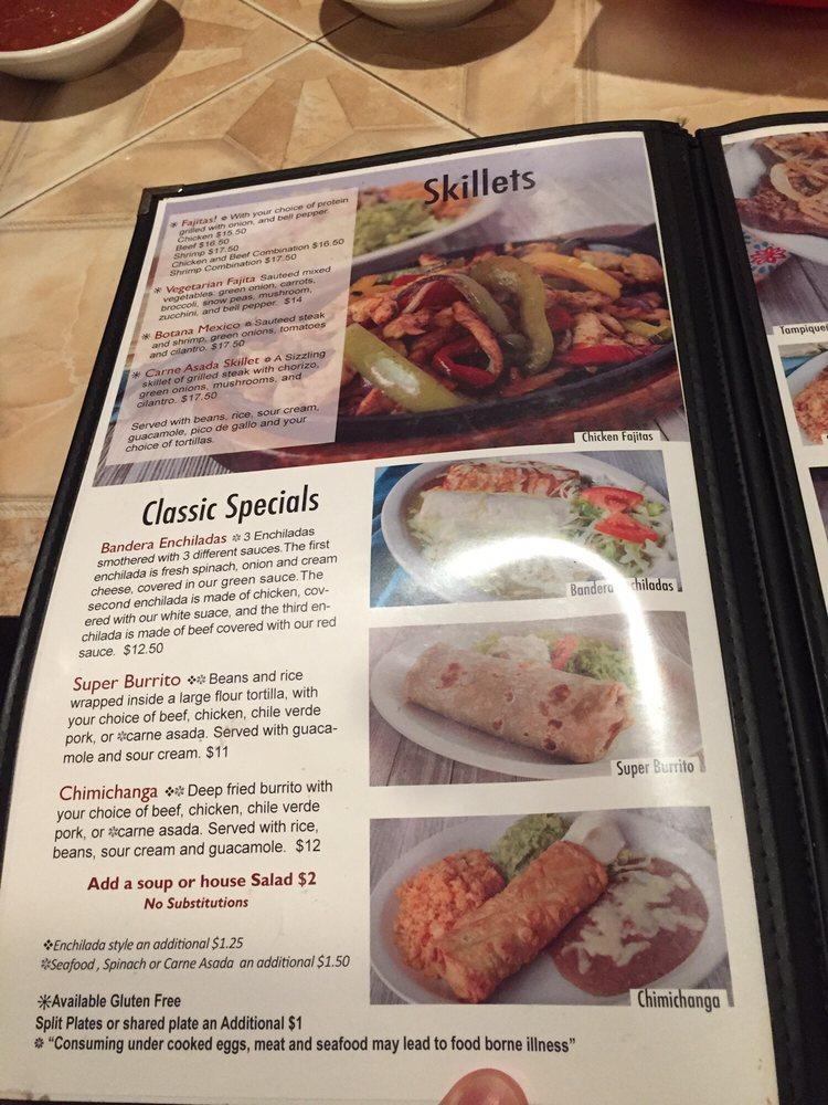 Menu at El Patio Mexican Restaurant, Sahuarita, 100 W Duval Mine Rd