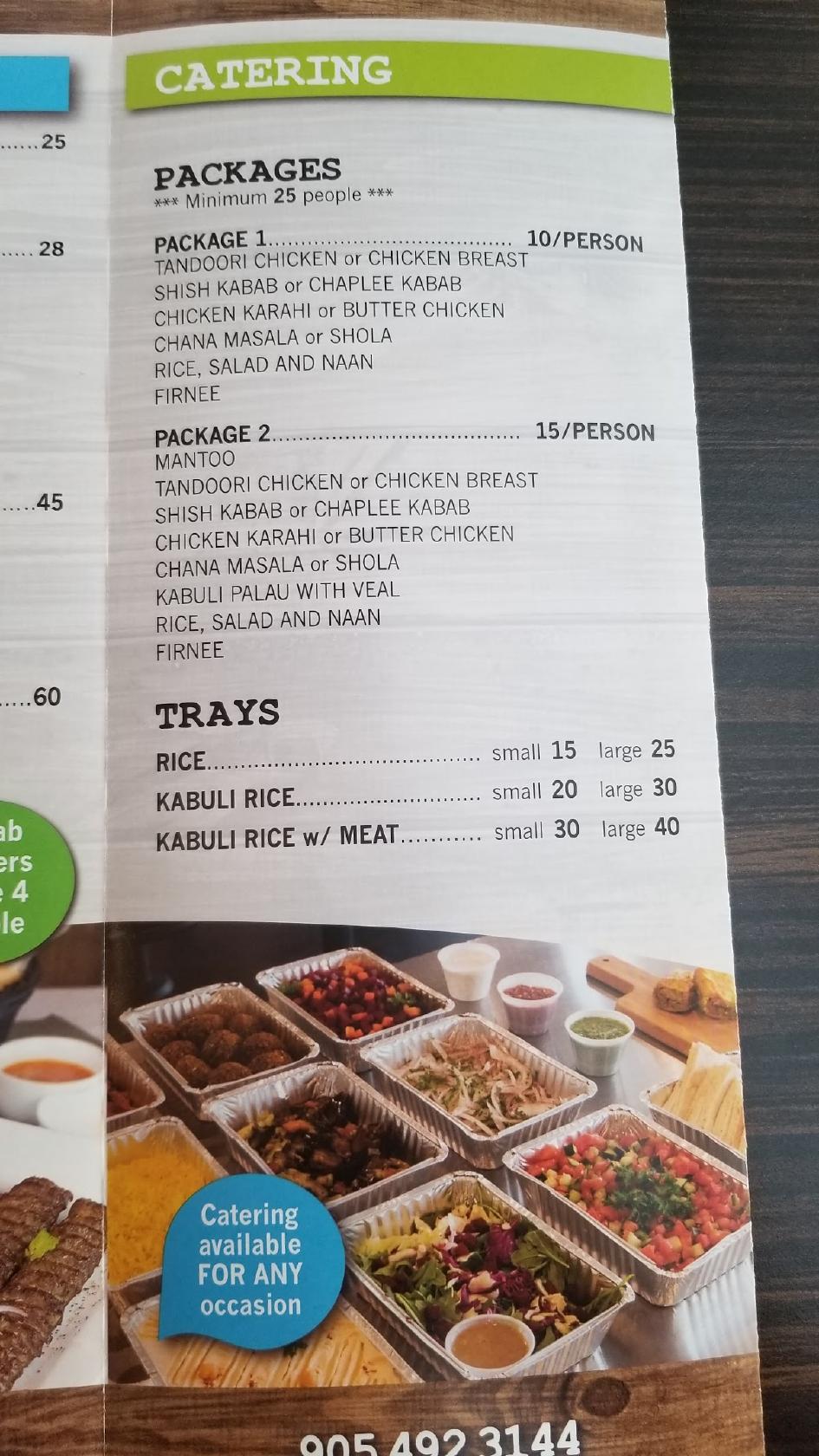 Menu at The Kabab Shoppe restaurant, Whitby
