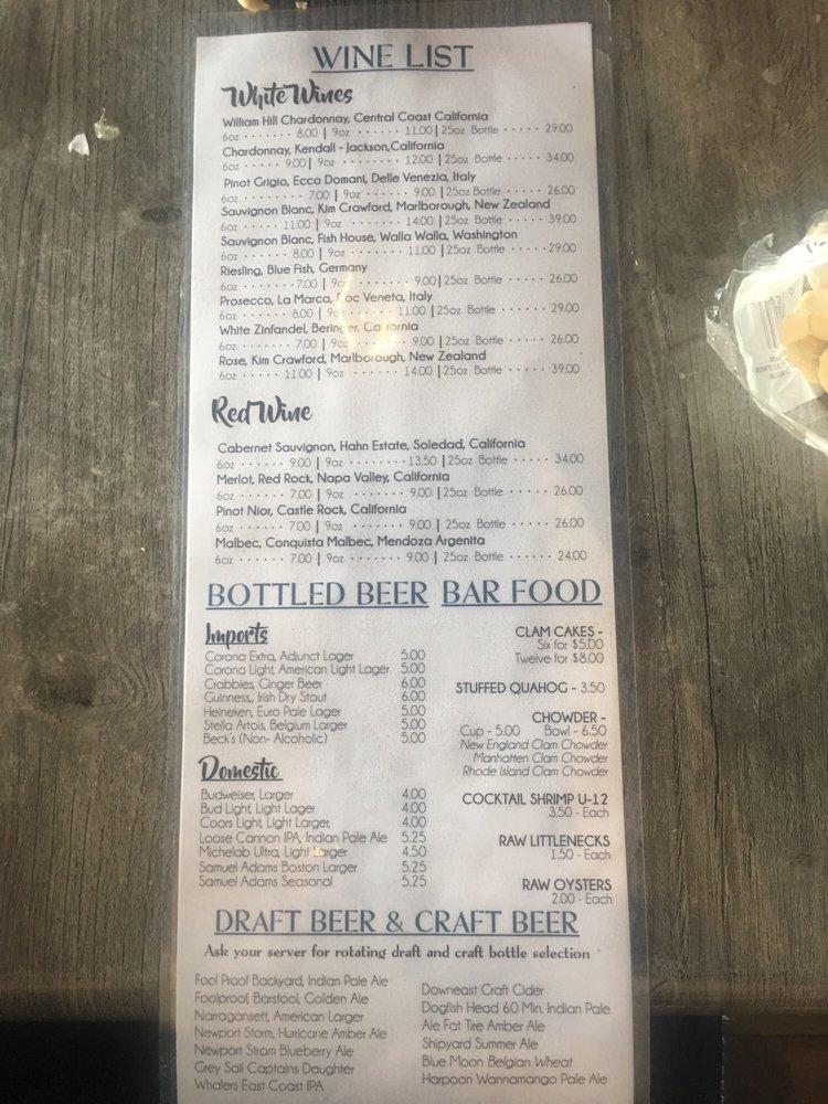Menu at Quito's Restaurant and Bar, Bristol