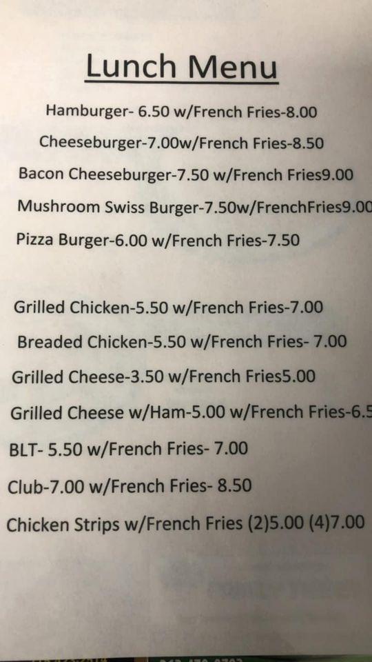 Menu at Soup's On restaurant, Fort Atkinson
