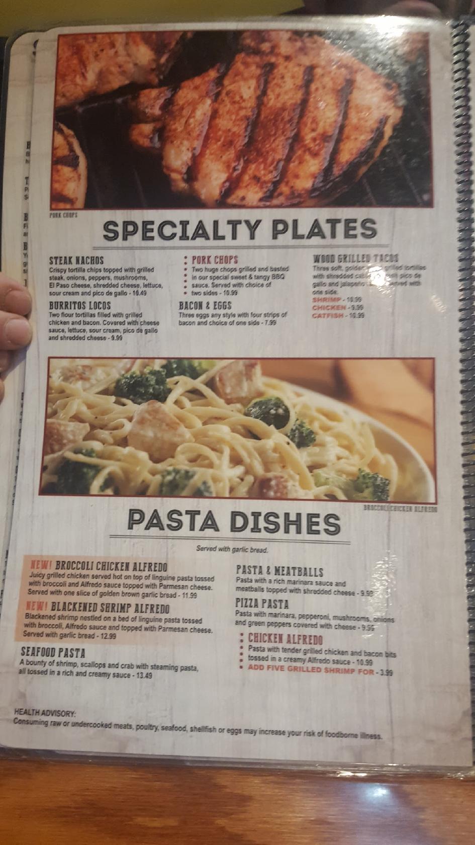 Menu at Black Stallion Steak House Restaurant, Monticello