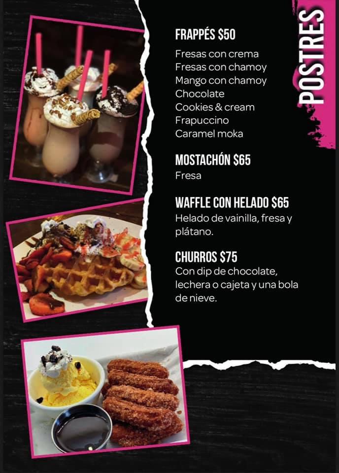 Carta del restaurante Las Wings, Ciudad Acuña