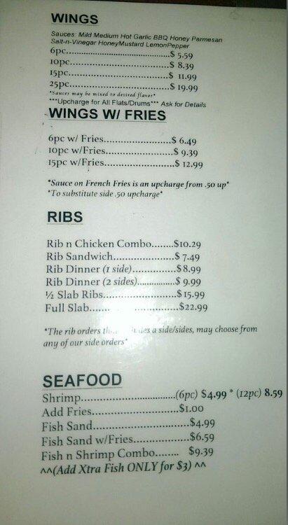 Menu At Jojos Wings Restaurant Fort Pierce Okeechobee Rd