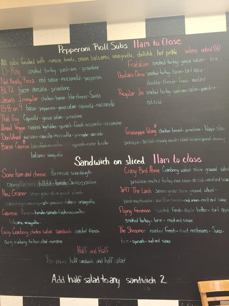 Menu at Erie Bread Company restaurant, Monroe