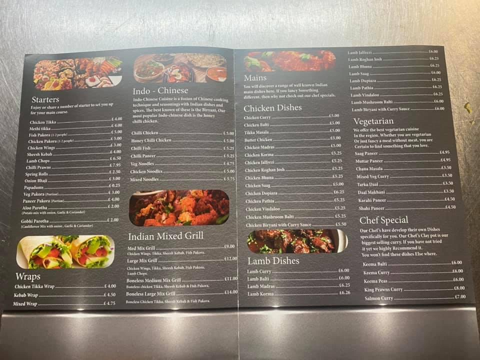 Menu at The Old Bush pub & bar, Bilston, Bradley Ln