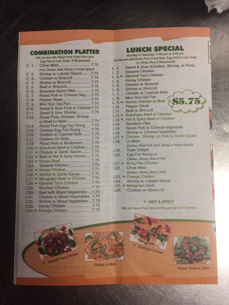 Menu at Bamboo Express restaurant, Jacksonville, San Jose Blvd W #2365