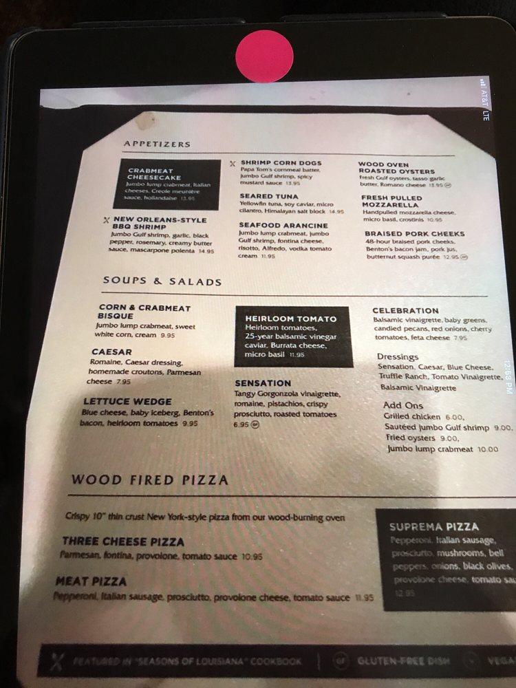 Menu at Ruffino's Italian Restaurant, Baton Rouge, Highland Rd