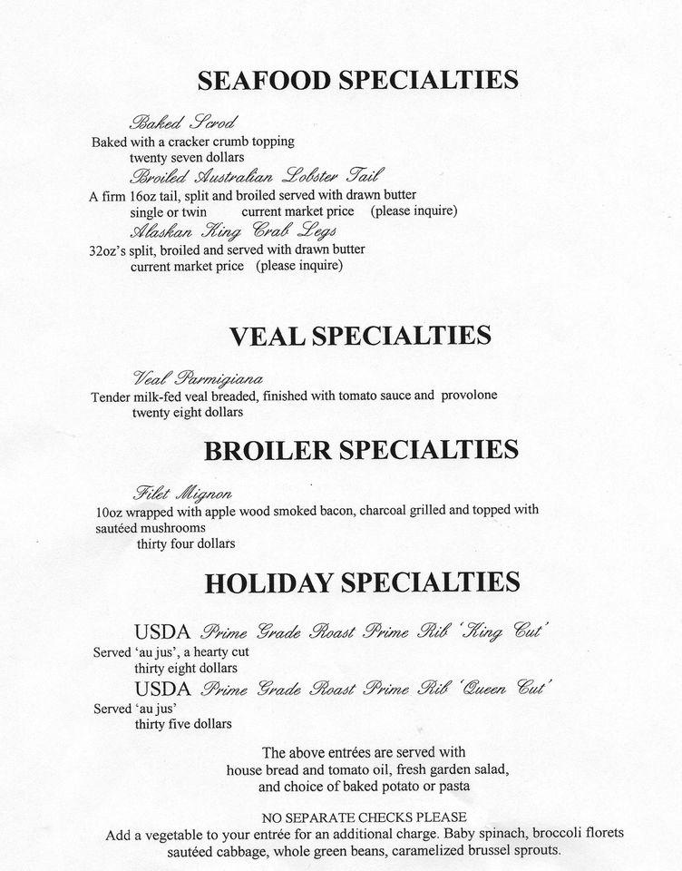 Menu at Lasca's Restaurant & Carry Out, Auburn