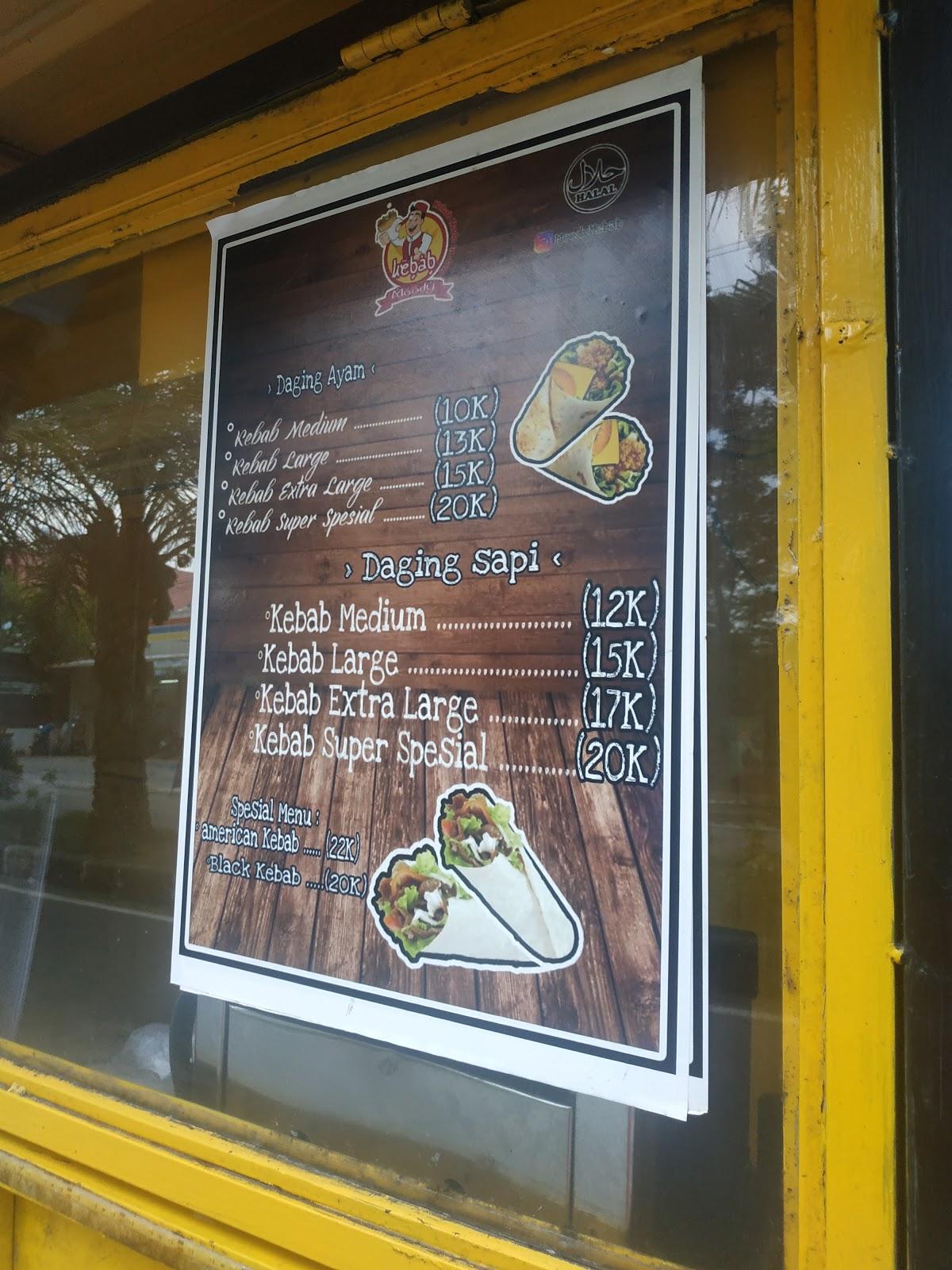 Menu at de AROMA RESTO restaurant, Boyolali