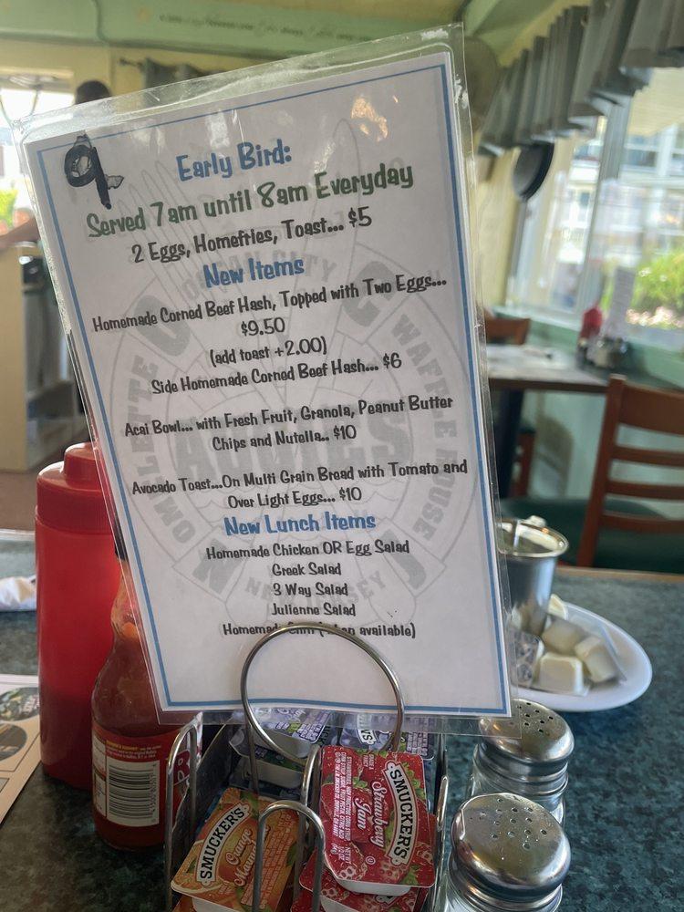 Menu at Augie's Omelette & Waffle restaurant, Ocean City, 709 E 9th St