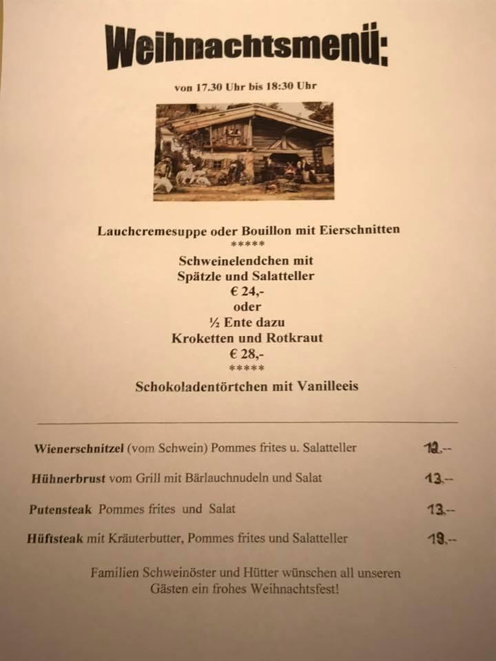 Menu At Gasthaus Antonia Restaurant, Lofer