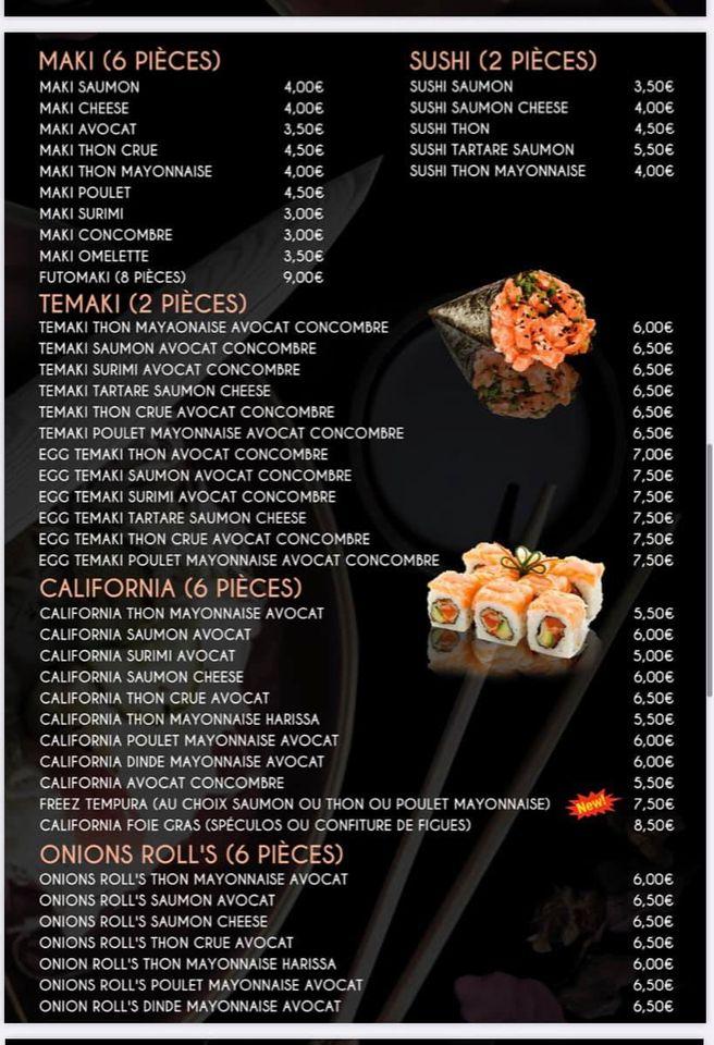 Menu de Setaï