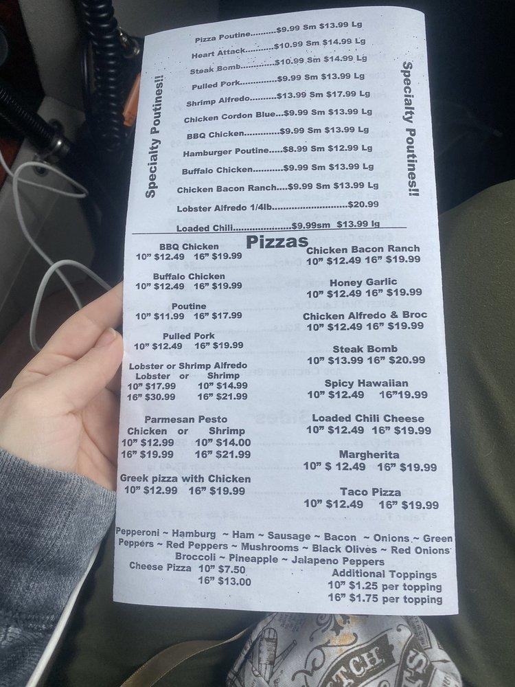 Menu at Big Ricks Burgers & Wings pub & bar, Madawaska
