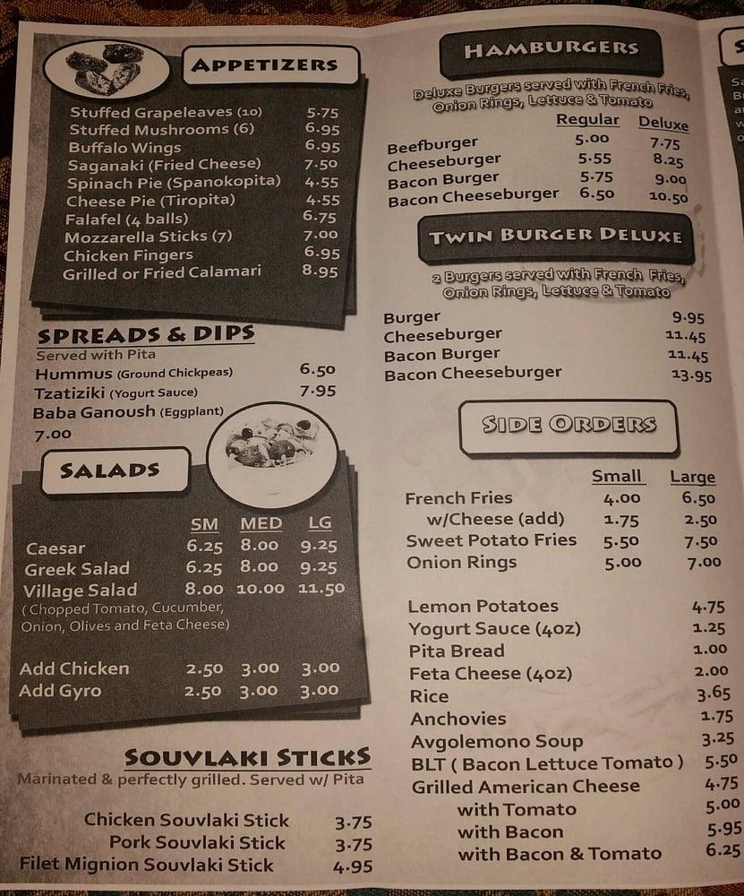 Menu at Cusmos Greek American Restaurant, Lindenhurst