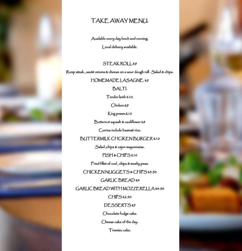 Menu at The Horseshoe Inn pub & bar, Warrington, 3 Smithy Ln