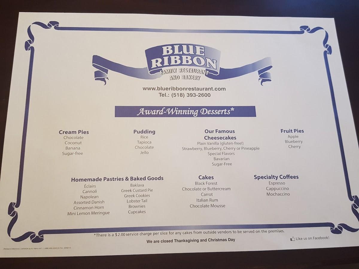 Blue Ribbon Family Restaurant & Bakery