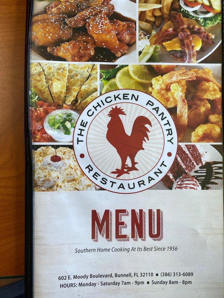 Menu at Chicken Pantry restaurant, Bunnell, 602 E Moody Blvd