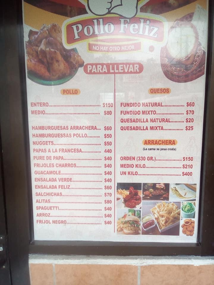 Pollo Feliz restaurant, Agua Dulce, Francisco I Madero 538 - Restaurant  menu and reviews