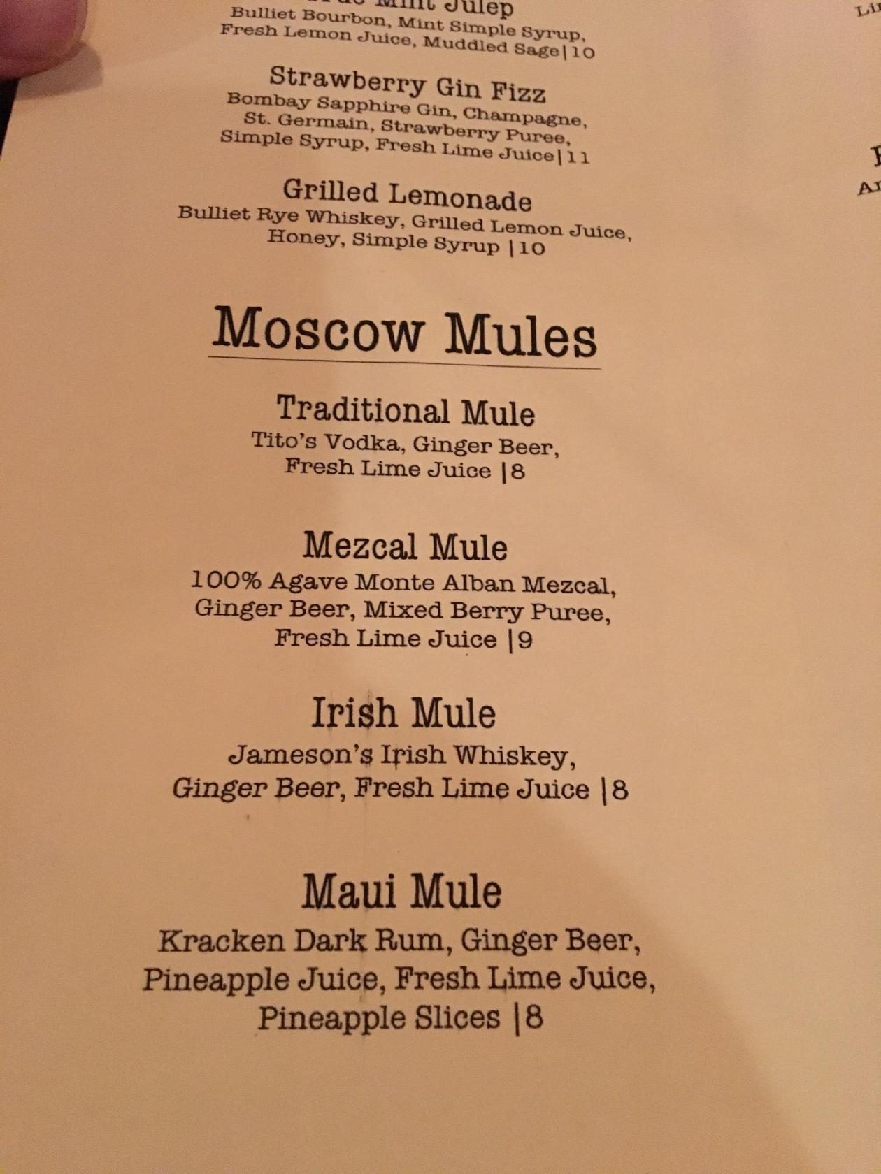 Menu at True Kitchen + Bar, Roseburg