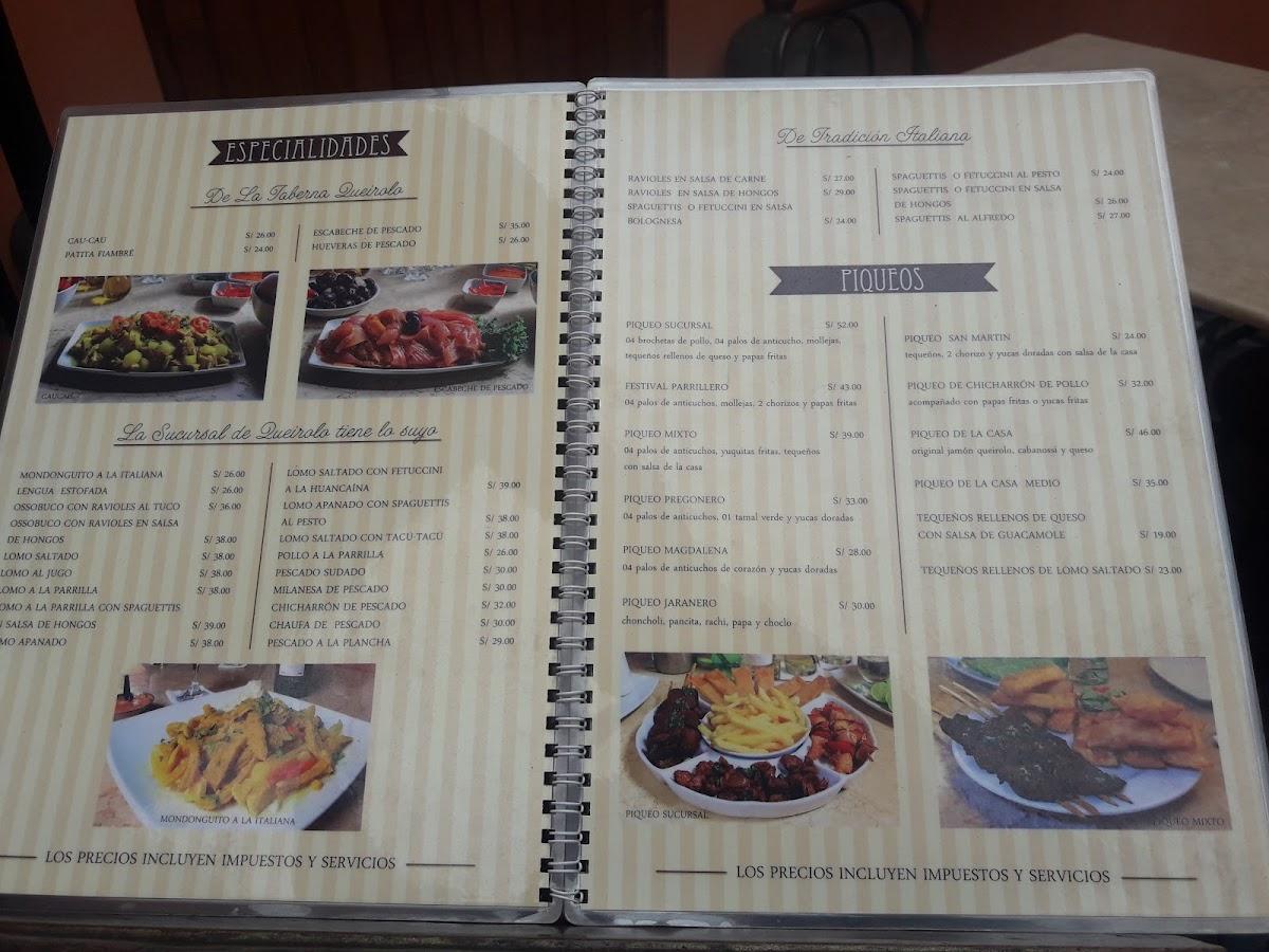 el bodegon menu