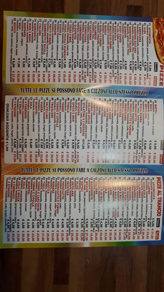 Menu di L'Altra Pizza 