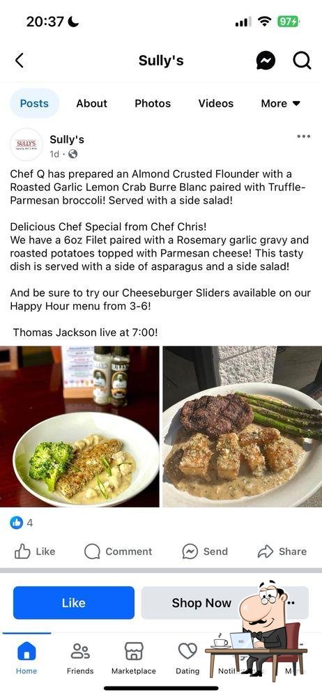 Sully's Hattiesburg, Hattiesburg - Restaurant menu, prices and reviews