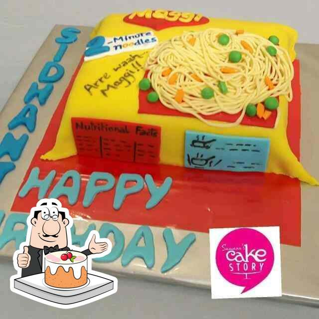 M's Bake Houz - A fondant cake for a Maggi lover boy who... | Facebook