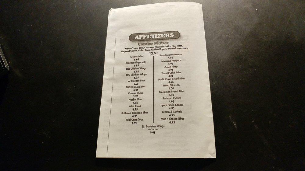 Menu at Coaches Corner Pizza Inc pizzeria, Conrad