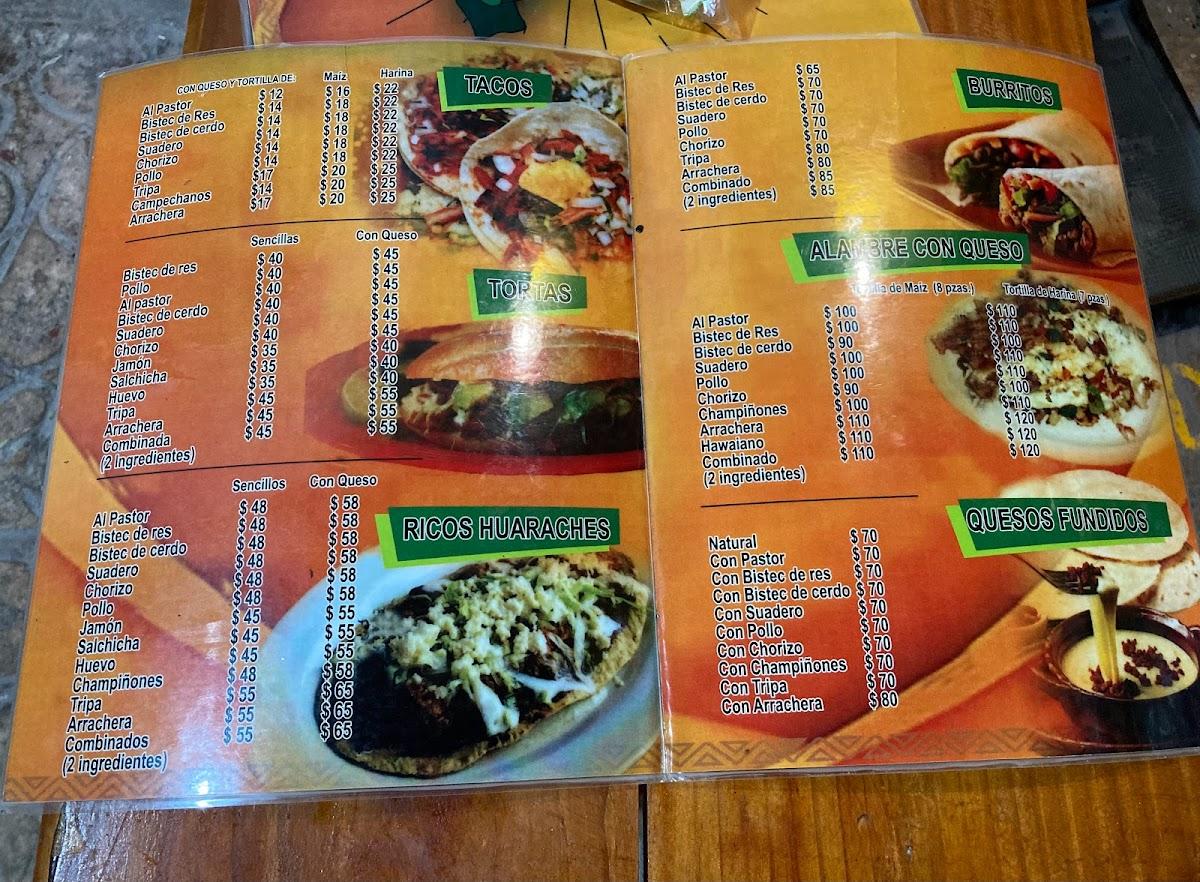 Menu At El Taquito Feliz Restaurant Playa Del Carmen