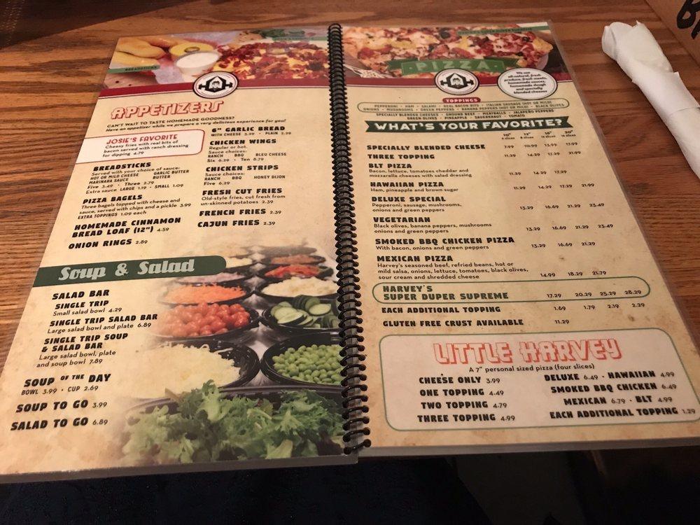 Harvey hinklemeyers kokomo menu