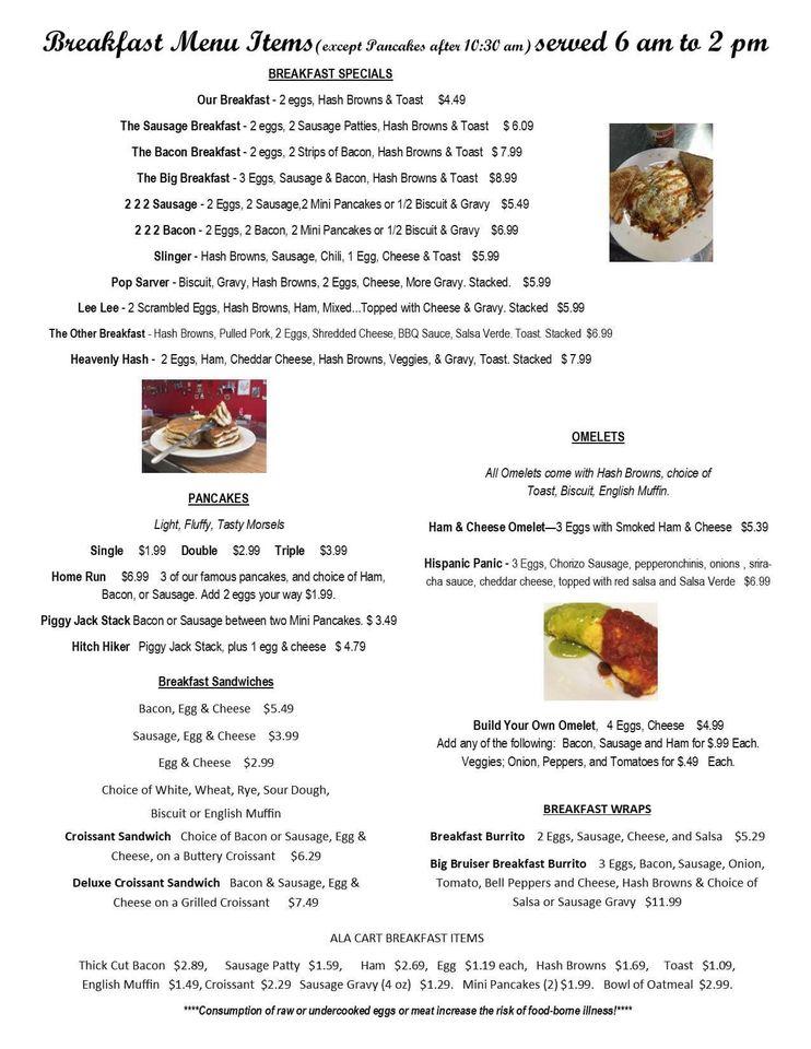 Menu at Wright Way Diner restaurant, Wright City, 10 Wildcat Dr