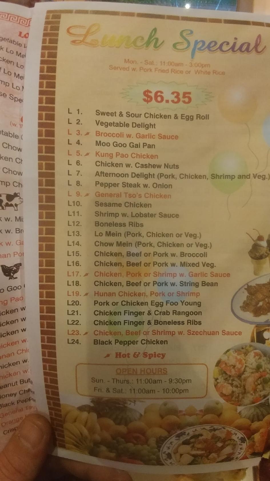 Menu At Kings Wok Buffet Restaurant Malone