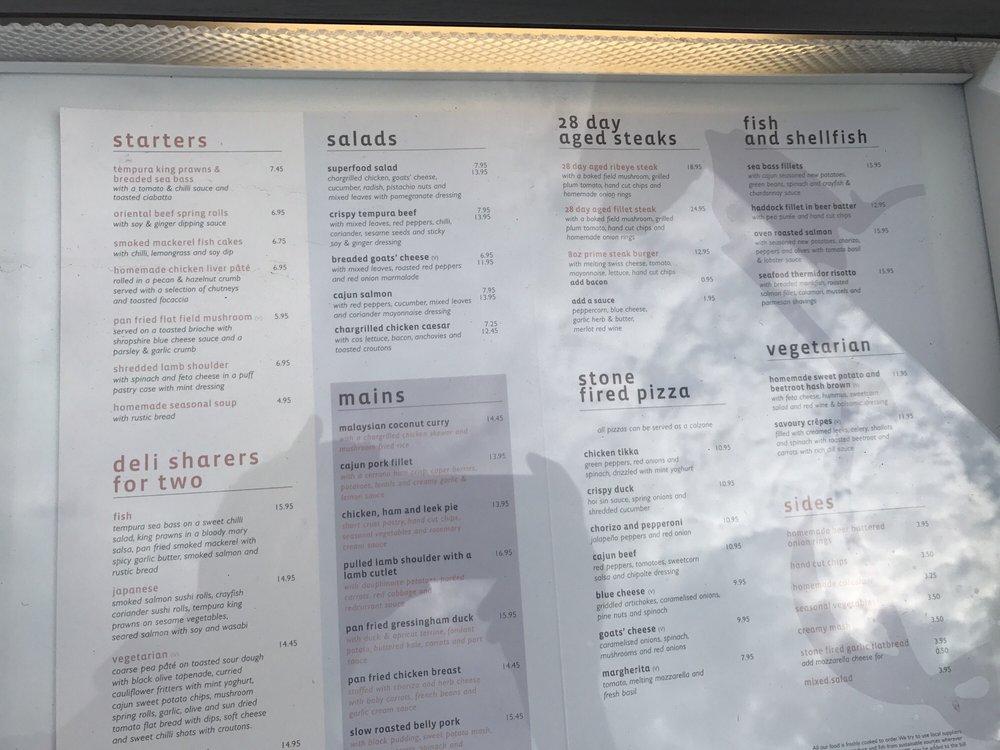 Menu at The Boars Head pub & bar, Crewe